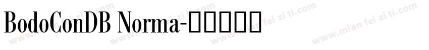 BodoConDB Norma字体转换